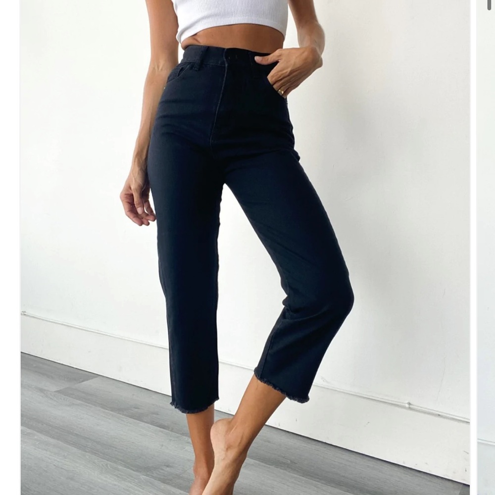 Chipre Chloe High-Rise Mom Jean size 26 black